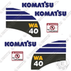 Image of Fits Komatsu WA40-6 Decal Kit Wheel Loader