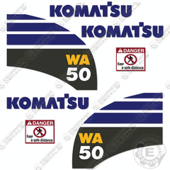 Fits Komatsu WA50-6 Decal Kit Wheel Loader