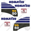 Image of Fits Komatsu WA50-6 Decal Kit Wheel Loader