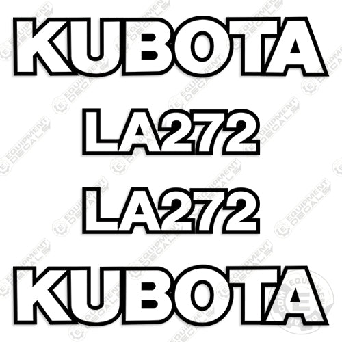 Fits Kubota LA272 Decal Kit Front-End Loader Attachment