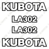 Image of Fits Kubota LA302 Decal Kit Front-End Loader Attachment
