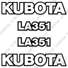 Fits Kubota LA351 Decal Kit Front-End Loader Attachment