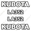 Image of Fits Kubota LA352 Decal Kit Front-End Loader Attachment
