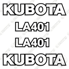 Fits Kubota LA401 Decal Kit Front-End Loader Attachment