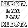 Image of Fits Kubota LA401 Decal Kit Front-End Loader Attachment