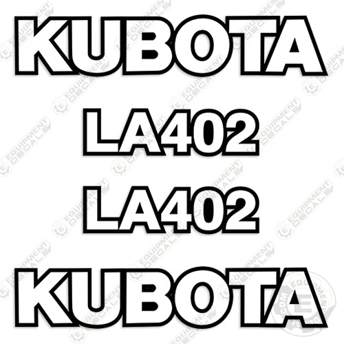 Fits Kubota LA402 Decal Kit Front-End Loader Attachment