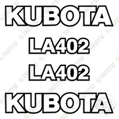 Fits Kubota LA402 Decal Kit Front-End Loader Attachment