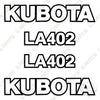 Image of Fits Kubota LA402 Decal Kit Front-End Loader Attachment