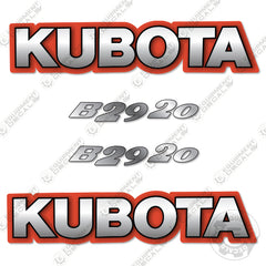 Kubota B2920 Decal Kit Compact Utility Tractor- Aftermarket Kit