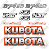Image of Kubota B7410 Decal Kit Compact Utility Tractor  - Aftermarket Kit