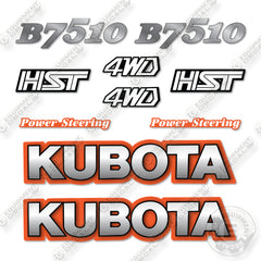 Kubota B7510 Decal Kit Compact Utility Tractor  - Aftermarket Kit