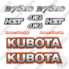 Image of Kubota B7510 Decal Kit Compact Utility Tractor  - Aftermarket Kit