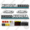 Image of Kubota BX2200 Decal Kit Tractor -  Aftermarket Kit