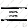 Image of Kubota F2560 Decal Kit Tractor - Aftermarket Kit
