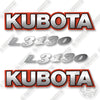 Image of Kubota L3130 Hood Decals Decal Kit Tractor- Aftermarket Kit