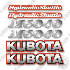Kubota M6040 Decal Kit Tractor  - Aftermarket Kit