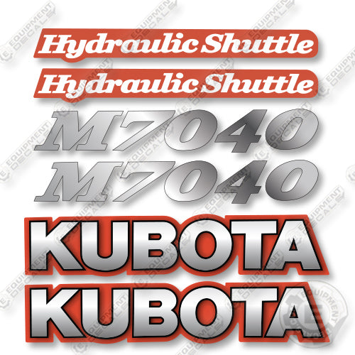 Kubota M7040 Decal Kit Tractor  - Aftermarket Kit