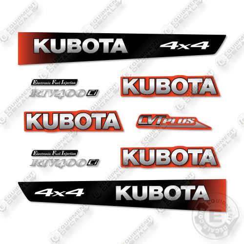 Kubota RTV400 Decal Kit UTV - Aftermarket Kit