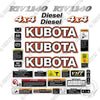 Image of Fits Kubota RTV1140 Utility Vehicle Decal Kit