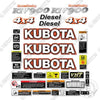 Image of Fits Kubota RTV-900 Utility Vehicle Decal Kit