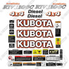 Image of Fits Kubota RTV1100C Utility Vehicle Decal Kit