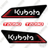 Image of Fits Kubota T2090 Decal Kit Mower