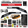 Image of Fits Kubota ZD21 Decal Kit Mower