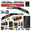 Image of Fits Kubota ZD25 Decal Kit Mower