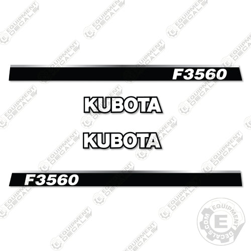 Kubota F3560 Decal Kit Tractor - Aftermarket Kit