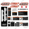 Image of Kubota L2501 Operator Compartment Warnings Decal Kit Tractor - Aftermarket Kit