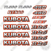 Image of Kubota B26 Decal Kit Backhoe - No Warnings - Aftermarket Kit