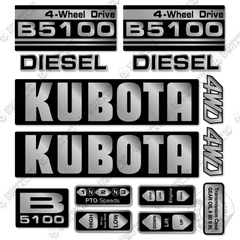 Fits Kubota B5100 Decal Kit Tractor