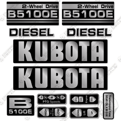 Fits Kubota B5100E Decal Kit Tractor