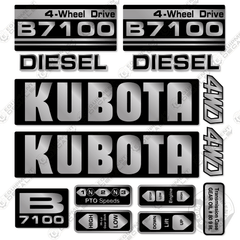 Fits Kubota B7100 Decal Kit Tractor