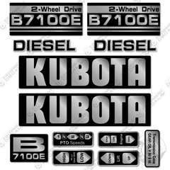 Fits Kubota B7100E Decal Kit Tractor