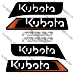 Kubota F3990 Closed Cab  Decal Kit Lawn Mower - Aftermarket Kit