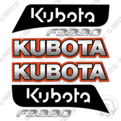 Kubota F3990 Closed Cab Old Style Decal Kit Lawn Mower - Aftermarket Kit
