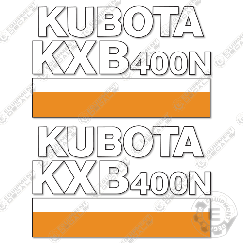Fits Kubota KXB400N Decal Kit Hammer
