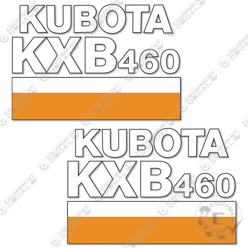 Fits Kubota KXB460 Decal Kit Hammer