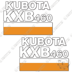Fits Kubota KXB460 Decal Kit Hammer
