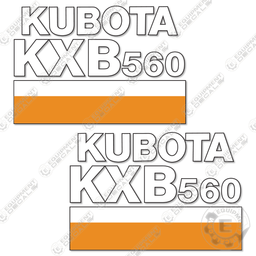 Fits Kubota KXB560 Decal Kit Hammer