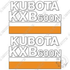 Fits Kubota KXB600N Decal Kit Hammer