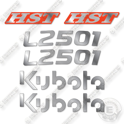 Fits Kubota L2501 Decal Kit Compact Tractor