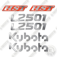 Fits Kubota L2501 Decal Kit Compact Tractor