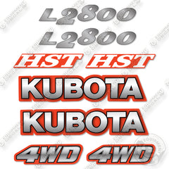 Fits Kubota L2800 Decal Kit Tractor