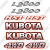 Image of Fits Kubota L2800 Decal Kit Tractor