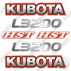 Kubota L3200 Decal Kit Compact Tractor- Aftermarket Kit