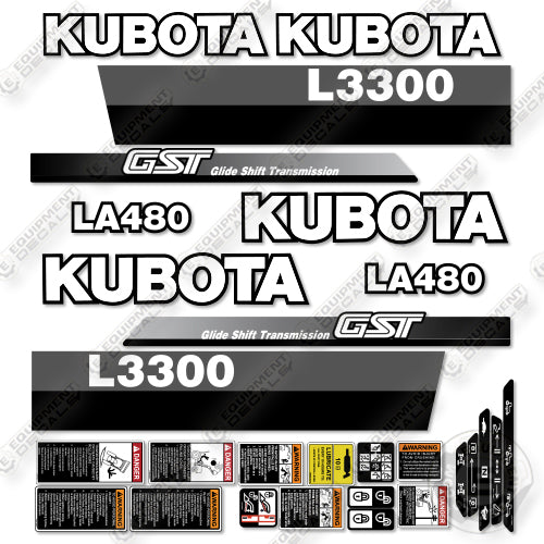 Fits Kubota L3300 Decal Kit Tractor