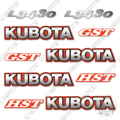 Fits Kubota L3430 Decal Kit Tractor