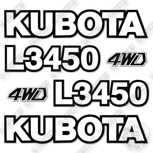 Fits Kubota L3450 Decal Kit Tractor